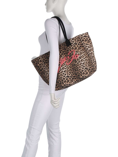 PLENTIA Bolso de hombro para compras animalier - Bolsos Mujer