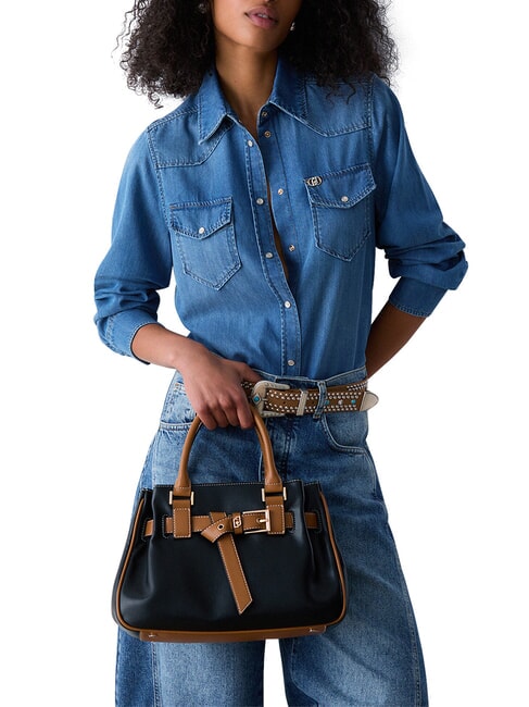 CORALLO Bolso de mano con correa para el hombro. NEGRO - Bolsos Mujer