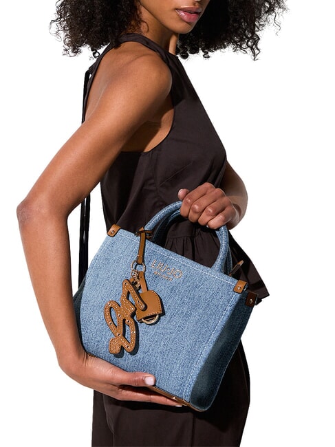 RIDHI Bolso de mano con correa para el hombro. mezclilla clara - Bolsos Mujer