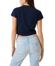 GUESS SCRIPT CROP Camiseta corta azul ennegrecido - camiseta - 2