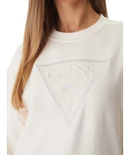 GUESS TRIANGLE LACE Camisa de entrenamiento cremwhi - Sudaderas de mujer - 3