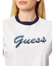 GUESS SCRIPT CROP Camiseta corta purwhite - camiseta - 3