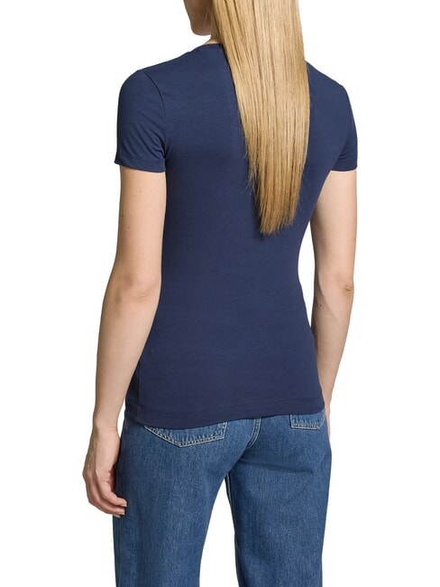 SCRIPT Camiseta de algod&oacute;n azul ennegrecido - camiseta