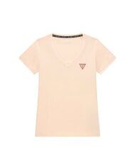 GUESS MINI TRIANGLE camiseta con cuello en V vainilla c&oacute;smica - camiseta - 2