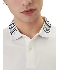 GUESS NOLAN Camisa polo de manga corta purwhite - camisa polo - 3