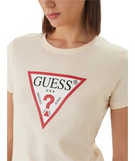 GUESS ORIGINAL LOGO Camiseta con logotipo vainilla c&oacute;smica - camiseta - 3