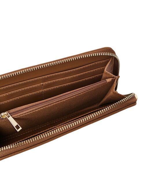 EVA Cartera grande con cremallera camello - Carteras Mujer