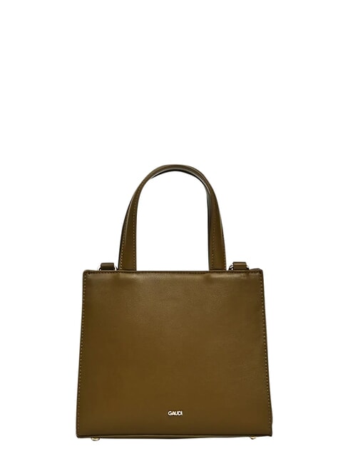 ADA VELUR S Bolso peque&ntilde;o con inserciones de terciopelo MILITAR - Bolsos Mujer