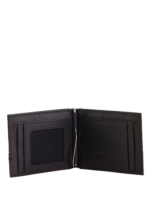 CALVIN Cartera compacta de cuero NEGRO - Carteras Hombre