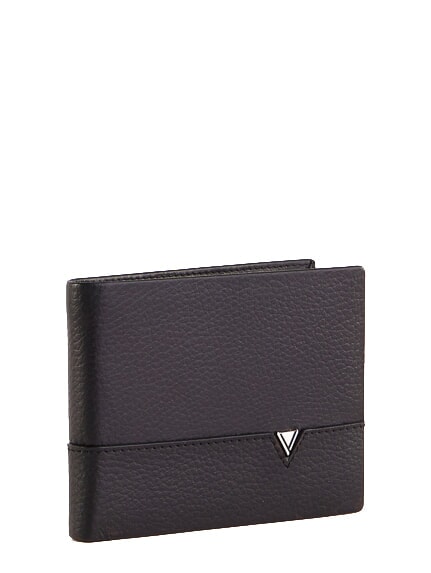 CALVIN Cartera vertical de piel NEGRO - Carteras Hombre