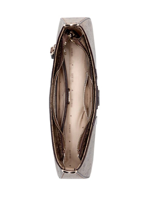 NOELLE 2 TOP Bolso de hombro logotipo de caf&eacute; con leche / marr&oacute;n - Bolsos Mujer