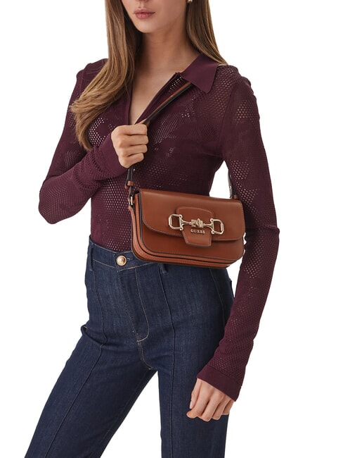 JANIE Minibolso de hombro COGNAC - Bolsos Mujer