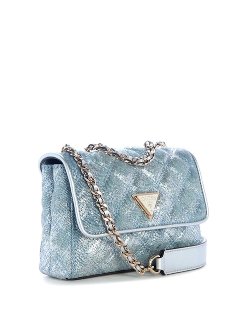 GIULLY 2 DENIM Bolso de hombro / bolso cruzado mezclilla metalizada - Bolsos Mujer