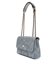 GUESS GIULLY 2 DENIM Bolso de hombro / bolso cruzado mezclilla metalizada - Bolsos Mujer - 3