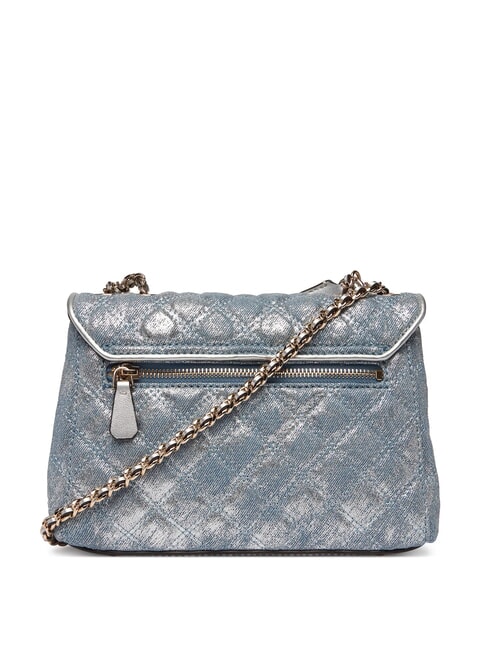 GIULLY 2 DENIM Bolso de hombro / bolso cruzado mezclilla metalizada - Bolsos Mujer