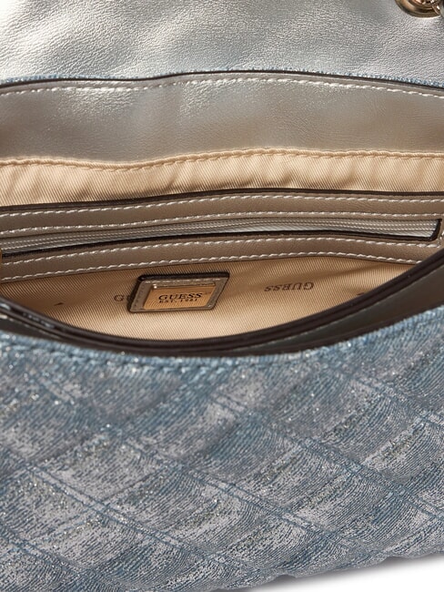 GIULLY 2 DENIM Bolso de hombro / bolso cruzado mezclilla metalizada - Bolsos Mujer