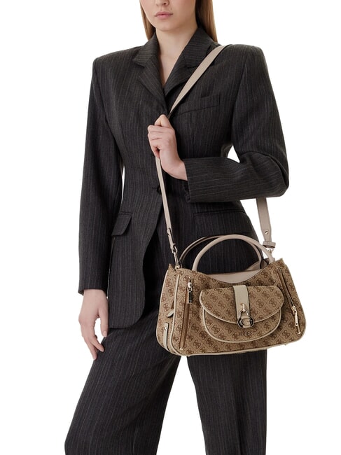 EMELIE LOGO2 Bolso de mano con correa para el hombro. LOGOTIPO DE LECHE - Bolsos Mujer