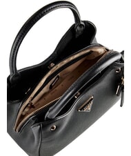GUESS MERIDIAN 2 Bolso de mano con correa de hombro extra&iacute;ble NEGRO - Bolsos Mujer - 3