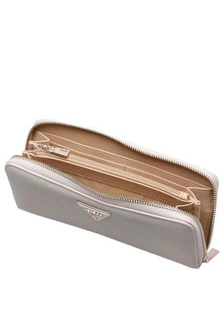 LAUREL 2 Cartera grande con cremallera y correa para la mu&ntilde;eca marfil - Carteras Mujer