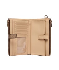 GUESS LAUREL 2 Cartera con logo logotipo de caf&eacute; con leche / marr&oacute;n - Carteras Mujer - 2