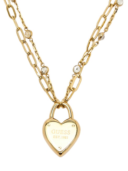 ALL YOU NEED IS LOVE Collar con dije en forma de coraz&oacute;n oro amarillo - Collares