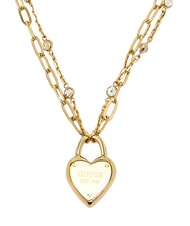 GUESS ALL YOU NEED IS LOVE Collar con dije en forma de coraz&oacute;n oro amarillo - Collares - 3