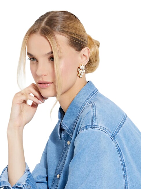 WHITE LOTUS Pendientes de oro con motivo de loto. oro - Pendientes