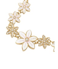 GUESS WHITE LOTUS Pulsera con m&uacute;ltiples dijes y motivo de loto. oro - Pulseras - 4