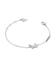 GUESS CHRYSALIS Pulsera con dije en forma de mariposa SILVER - Pulseras - 3