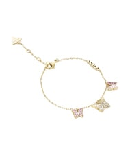 GUESS CHRYSALIS Pulsera con m&uacute;ltiples dijes y motivo de mariposa. ywl dorado/rosa claro - Pulseras - 2