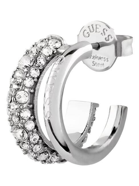 FABULOUS ME Pendientes, modelo de doble aro SILVER - Pendientes