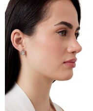 GUESS BAMBOO Pendientes de plata, modelo cuadrado SILVER - Pendientes - 2