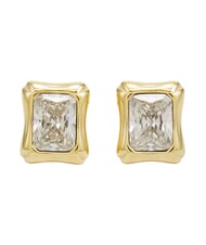 GUESS BAMBOO Pendientes de plata, modelo cuadrado oro amarillo - Pendientes - 2