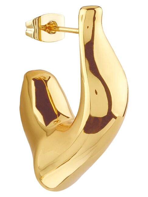 BERBERA Pendientes, modelo redondeado superligeros oro amarillo - Pendientes