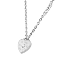 GUESS AMORE Pulsera con dije de coraz&oacute;n solitario SILVER - Pulseras - 2