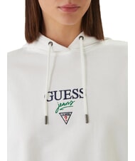GUESS JEANS DROP BAKER CROP Sudadera purwhite - Sudaderas de mujer - 3