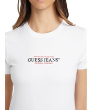 GUESS JEANS SS CN SLIM Camiseta de manga corta purwhite - camiseta - 3