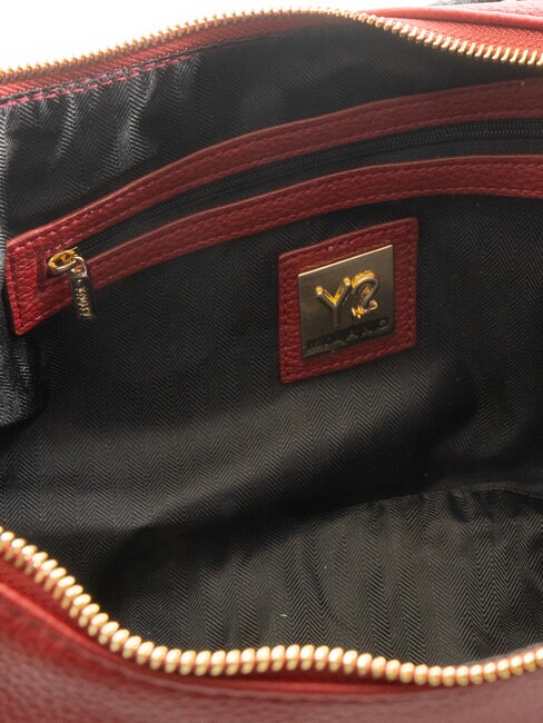 RACHEL Bolso grande en forma de media luna con bandolera cereza - Bolsos Mujer