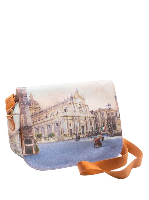 YESBAG Bolso de hombro con solapa catedral de catania - Bolsos Mujer