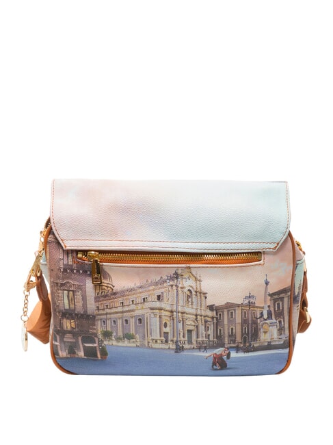 YESBAG Bolso de hombro con solapa catedral de catania - Bolsos Mujer