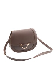 BORBONESE OVAL T Bolso bandolera mediano con solapa chocolate - Bolsos Mujer - 2