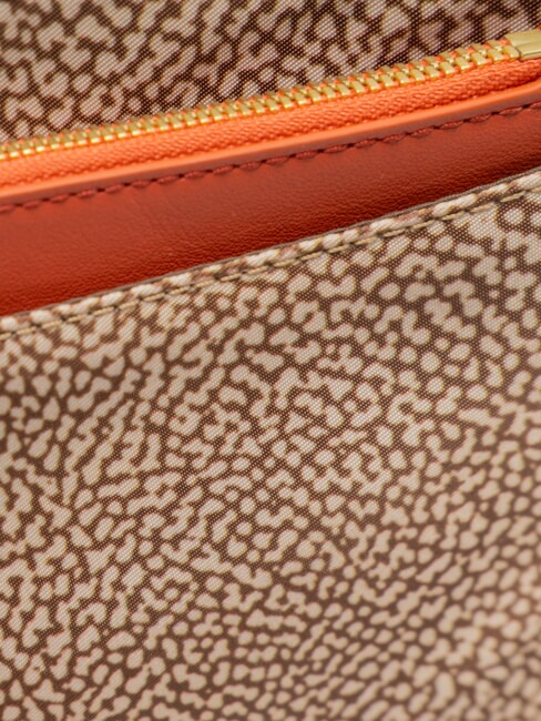 CLASSICA Bolso de hombro papaya beige/roja - Bolsos Mujer