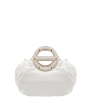 BORBONESE VIS-A-VIS S Bolso de mano, con bandolera algod&oacute;n blanco - Bolsos Mujer - 4