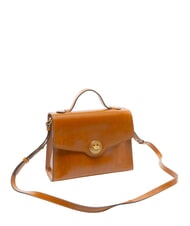 THE BRIDGE IRENE Bolso de hombro, en piel Cognac / Oro - Bolsos Mujer - 2