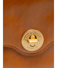 THE BRIDGE IRENE Bolso de hombro, en piel Cognac / Oro - Bolsos Mujer - 3