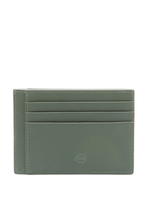 CORNER SPECIALE GOMMATO Tarjetero delgado VERDE - Carteras Hombre