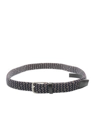 PIQUADRO CINTURE COLL.109 Cintur&oacute;n el&aacute;stico trenzado azul negro - Cinturones - 2