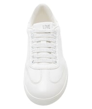 LOVE MOSCHINO CLOUD25 Zapatillas de cuero blanco - Zapatos Mujer - 5