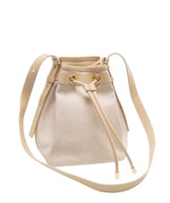 BORBONESE FLIGHT Mini bolso de hombro tipo cubo arena - Bolsos Mujer - 2