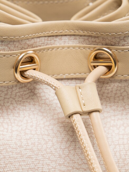 FLIGHT Mini bolso de hombro tipo cubo arena - Bolsos Mujer